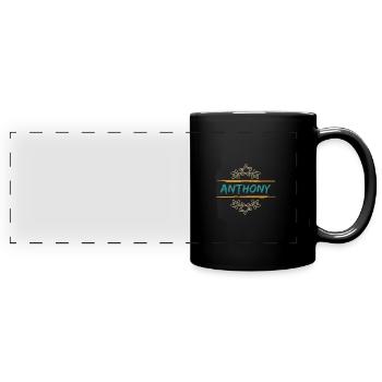 Anthony Anthony - Panorama-Tasse farbig - Schwarz - Vorne