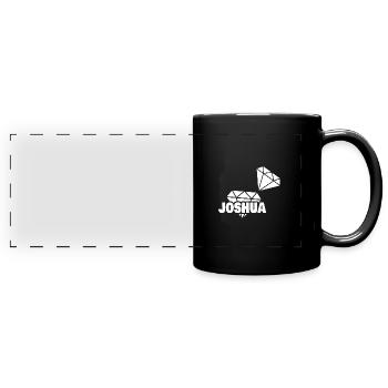 Joshua as Precious - Full Colour Panoramic Mug - black - Front