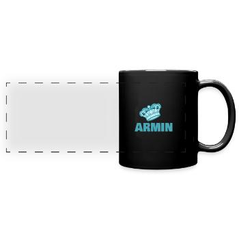 Krone Armin - Panorama-Tasse farbig - Schwarz - Vorne