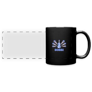 Bobbi - Panorama-Tasse farbig - Schwarz - Vorne