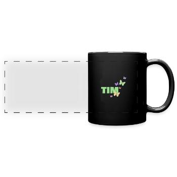 Tim - Panorama-Tasse farbig - Schwarz - Vorne