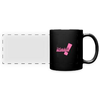 Vorname Alessia - Panorama-Tasse farbig - Schwarz - Vorne