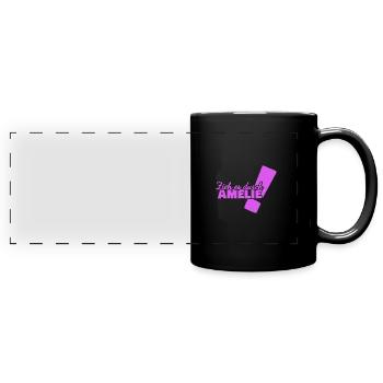 Amélie - Mug panoramique uni - noir - Devant