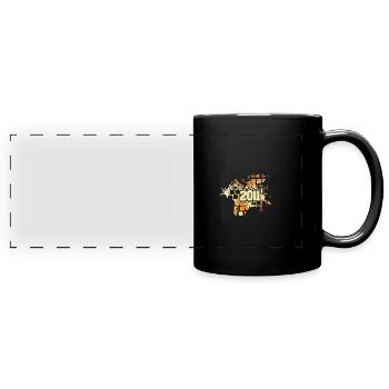 2011 - Panorama-Tasse farbig - Schwarz - Vorne