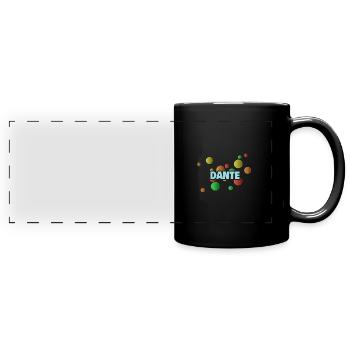 Geschenk Vorname Dante - Panorama-Tasse farbig - Schwarz - Vorne