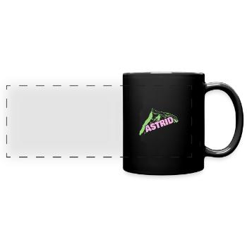 Bouldern für Astrid Bergsteigen Berg - Panorama-Tasse farbig - Schwarz - Vorne