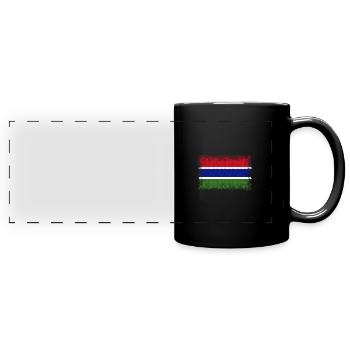 Cadeau pour la Gambie - Mug panoramique uni - noir - Devant