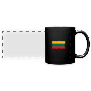 Lithuania - Full Colour Panoramic Mug - black - Front