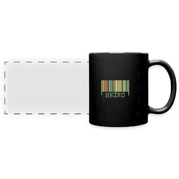 Heiko dans le rôle de Heiko - Mug panoramique uni - noir - Devant