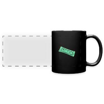 Nom de naissance Lorien - Mug panoramique uni - noir - Devant