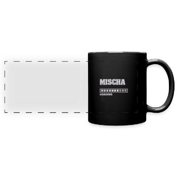 Mischa - Mug panoramique uni - noir - Devant