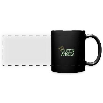 Annika comme prénom - Mug panoramique uni - noir - Devant