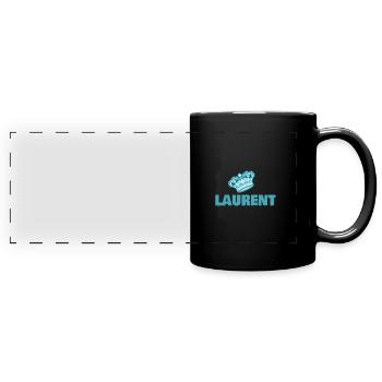 Gift for Laurent - Full Colour Panoramic Mug - black - Front