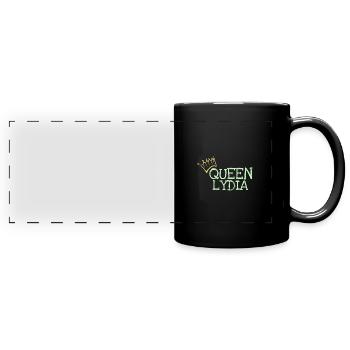 First name Lydia - Full Colour Panoramic Mug - black - Front