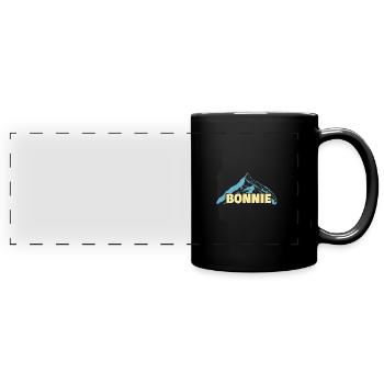 Bonnie comme nom de femme - Mug panoramique uni - noir - Devant