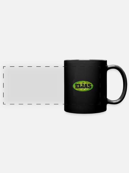 Elias - Panorama-Tasse farbig - Schwarz