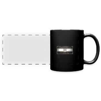 Kroatien - Panorama-Tasse farbig - Schwarz - Vorne
