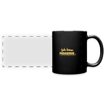 Pädagogik - Panorama-Tasse farbig - Schwarz - Vorne