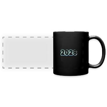 2028 - Full Colour Panoramic Mug - black - Front