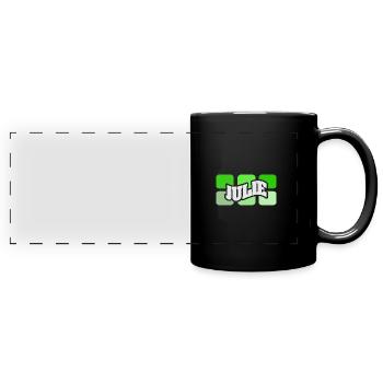 Name Julie - Full Colour Panoramic Mug - black - Front