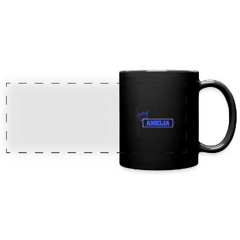 Cuddly Amelia - Full Colour Panoramic Mug - black - Front