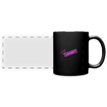 Alpinisme Lisabet - Mug panoramique uni - noir - Devant