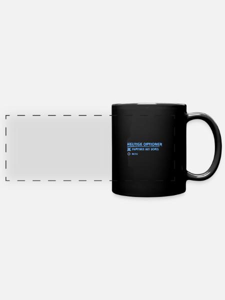 doris - Panorama-Tasse farbig - Schwarz