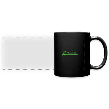 Marcel - Mug panoramique uni - noir - Devant