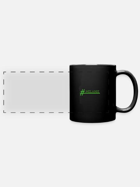 Melanie - Panorama-Tasse farbig - Schwarz