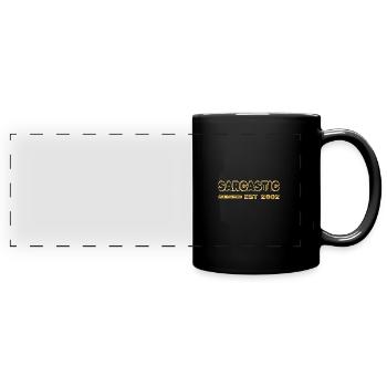 Sarcastic 2002 - Panorama-Tasse farbig - Schwarz - Vorne