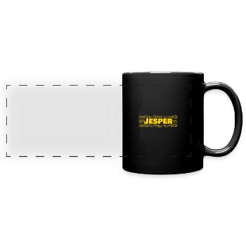 Geschenk für Jesper - Panorama-Tasse farbig - Schwarz - Vorne