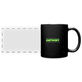 Geschenk für Anthony - Panorama-Tasse farbig - Schwarz - Vorne