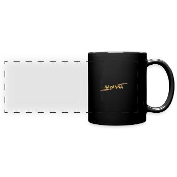 La Havane - Mug panoramique uni - noir - Devant