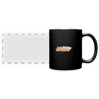 Geschenk für Josef - Panorama-Tasse farbig - Schwarz - Vorne