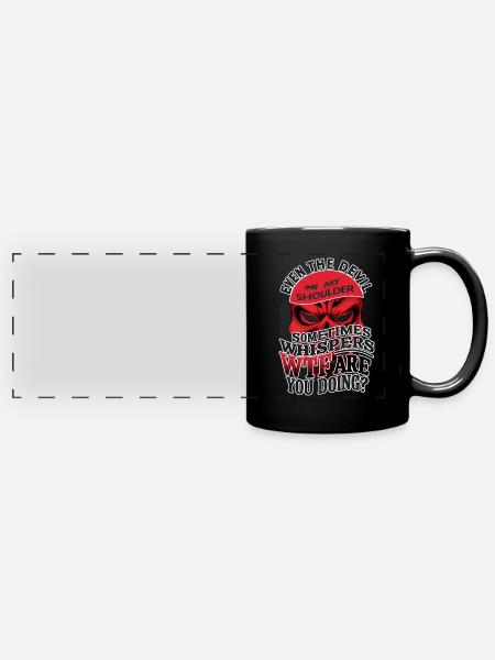 Devil's Whisper: Inner Conflict Edition - Full Colour Panoramic Mug - black