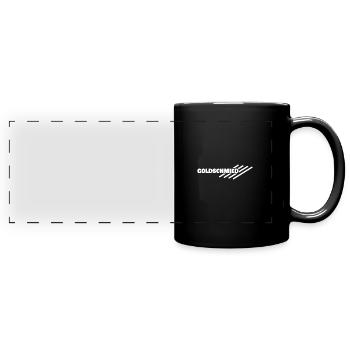 Goldschmied als Arbeitsplatz - Panorama-Tasse farbig - Schwarz - Vorne