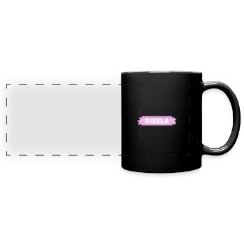 Gisela comme nom de femme - Mug panoramique uni - noir - Devant