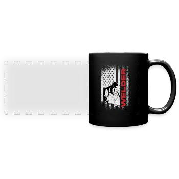 Souder plus - Mug panoramique uni - noir - Devant