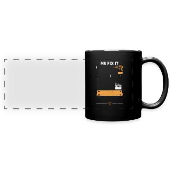 Mr Fix It - Bricoleur - Mug panoramique uni - noir - Devant