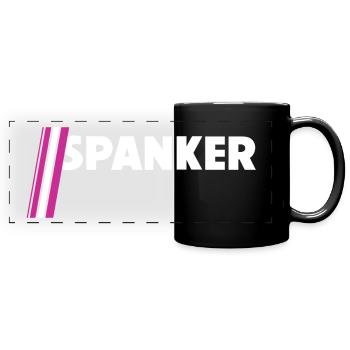Spanker - Panorama-Tasse farbig - Schwarz - Vorne