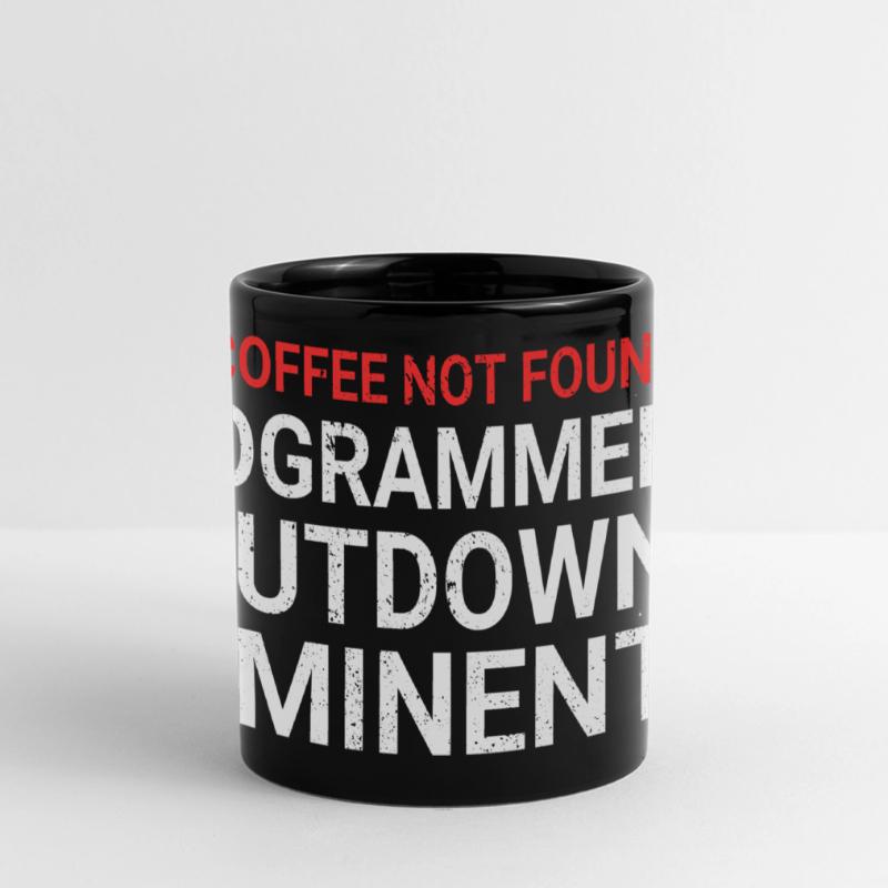 Aus Kaffee Code generieren Programmierer Panorama-Tasse farbig