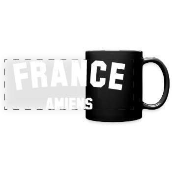 AMIENS France Frankreich - Mug panoramique uni - noir - Devant