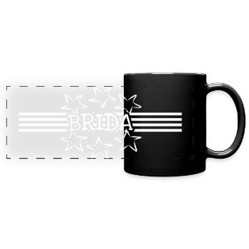 Brida Stars and Stripes Logo - Mug panoramique uni - noir - Devant