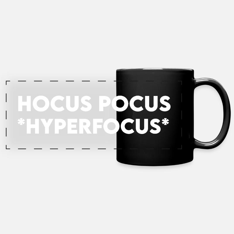Hocus Pocus Hyperfocus - Full Colour Panoramic Mug - black