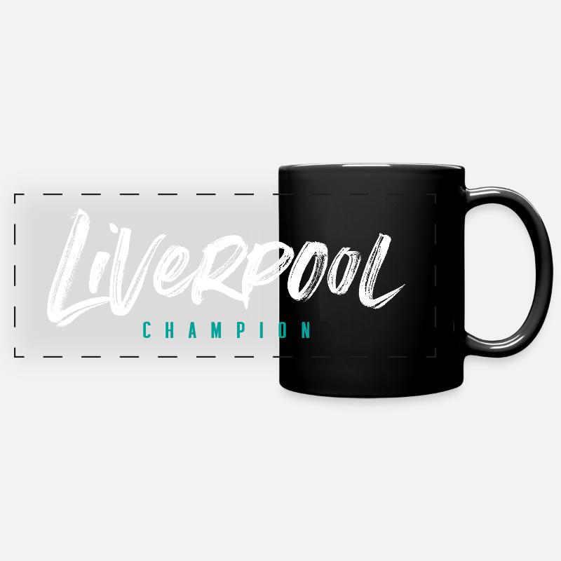 Champion de Liverpool - Mug panoramique uni - noir