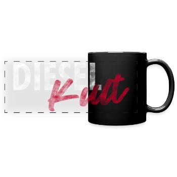 Dieselkult by Dieselholics I Für Diesel Freunde - Panorama-Tasse farbig - Schwarz - Vorne