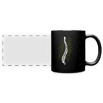 Physiothérapie Physiothérapeute Chiropracteur Chiro - Mug panoramique uni - noir - Devant