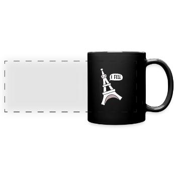 France - Mug panoramique uni - noir - Devant