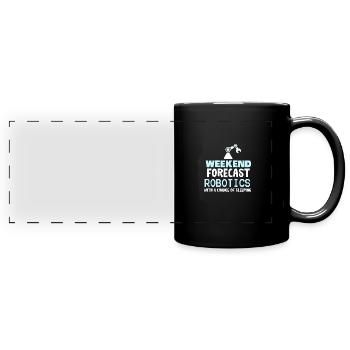 ROBOTICS: Weekend Forecast Robotics - Panorama-Tasse farbig - Schwarz - Vorne