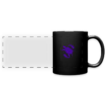 Tortue / Reptile - Reptile - Mug panoramique uni - noir - Devant